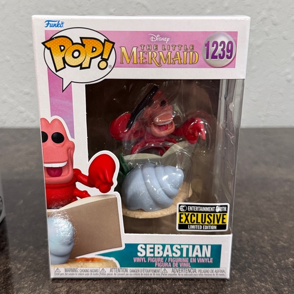 The Little Mermaid Sebastian Funko Pop Vinyl Figures - Picture 3 of 9